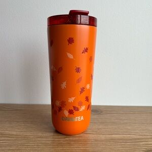 David’s Tea Rare Autumn Leave Orange Stainless Steel Favourite Tumbler
